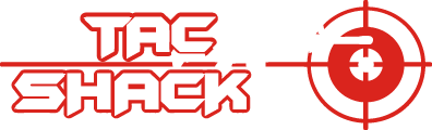 white rifle gun and red target with tac shack webinar logo large